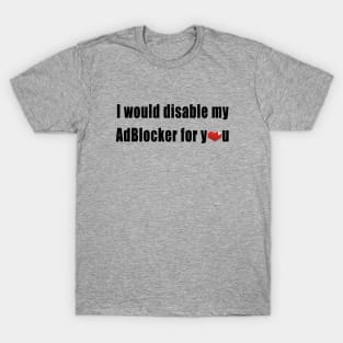 AdBlocker Love T-Shirt